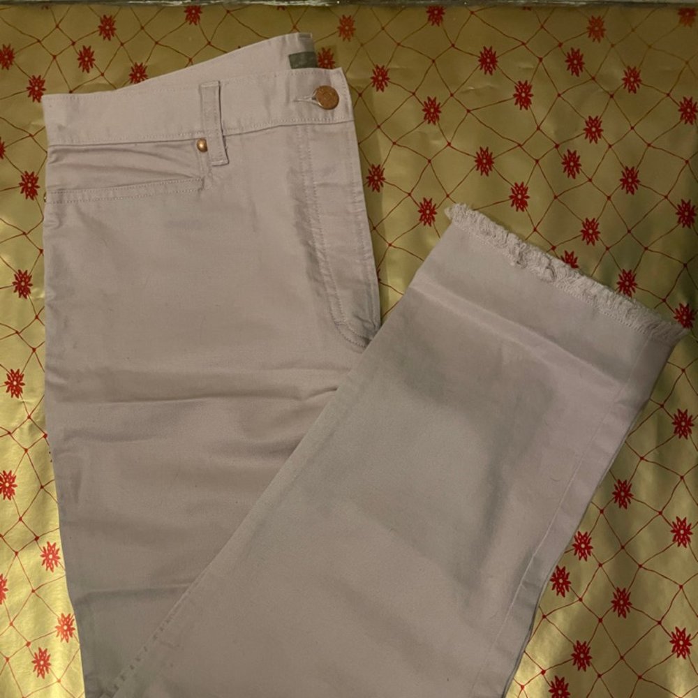 J. Crew Tan Jeans with Fringe